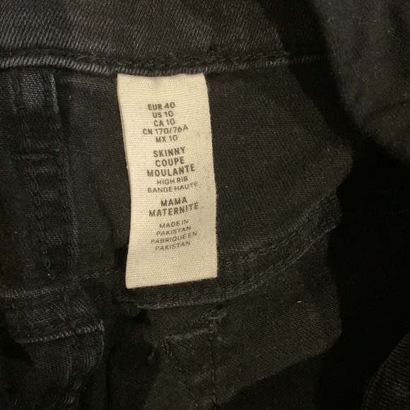 H&M MAMA - Maternity Jeans - Skinny/Black (10 / Medium) - Picture 4 of 5